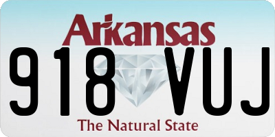 AR license plate 918VUJ