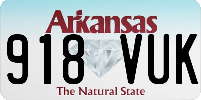 AR license plate 918VUK
