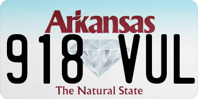 AR license plate 918VUL