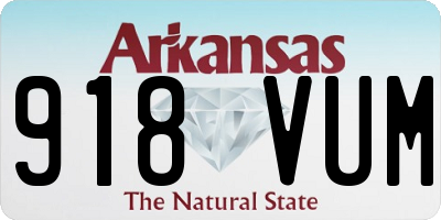 AR license plate 918VUM