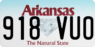 AR license plate 918VUO