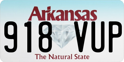 AR license plate 918VUP