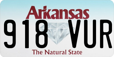 AR license plate 918VUR