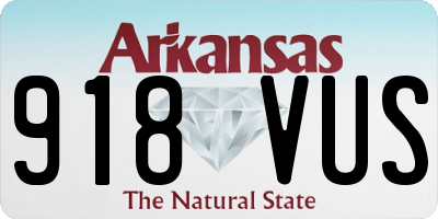 AR license plate 918VUS