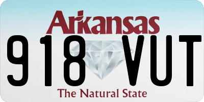 AR license plate 918VUT