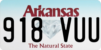 AR license plate 918VUU