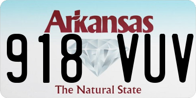 AR license plate 918VUV