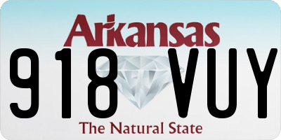 AR license plate 918VUY