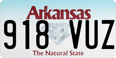 AR license plate 918VUZ