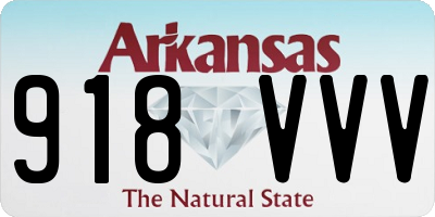 AR license plate 918VVV