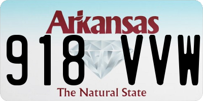 AR license plate 918VVW