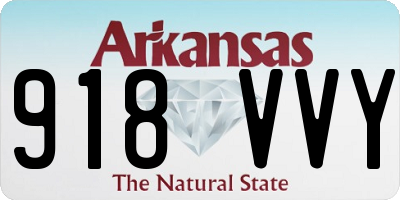 AR license plate 918VVY