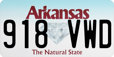 AR license plate 918VWD