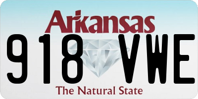 AR license plate 918VWE