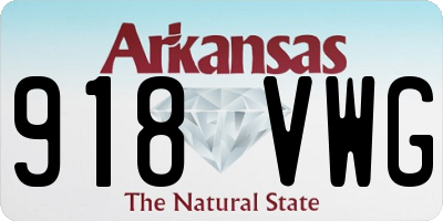 AR license plate 918VWG