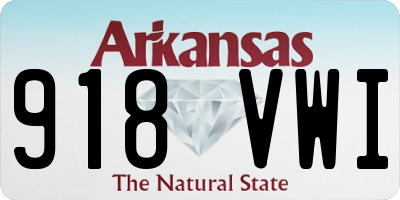AR license plate 918VWI