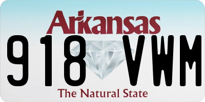 AR license plate 918VWM