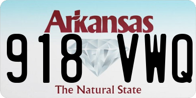 AR license plate 918VWQ