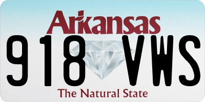 AR license plate 918VWS