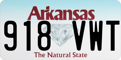 AR license plate 918VWT