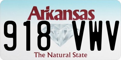 AR license plate 918VWV