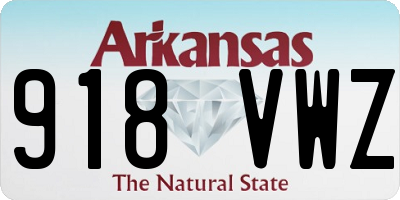 AR license plate 918VWZ
