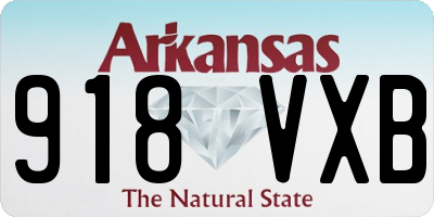 AR license plate 918VXB
