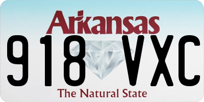 AR license plate 918VXC