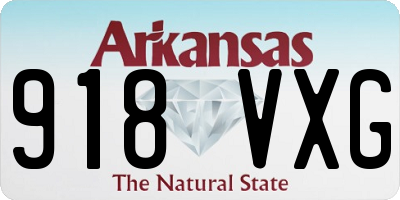 AR license plate 918VXG