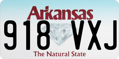 AR license plate 918VXJ