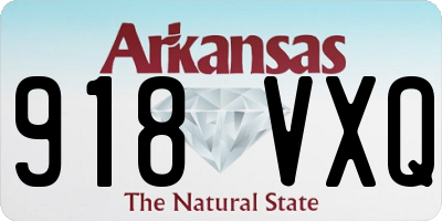 AR license plate 918VXQ