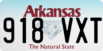 AR license plate 918VXT