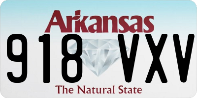 AR license plate 918VXV