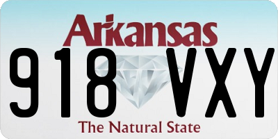 AR license plate 918VXY