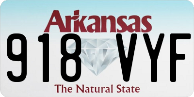 AR license plate 918VYF