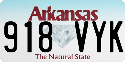 AR license plate 918VYK