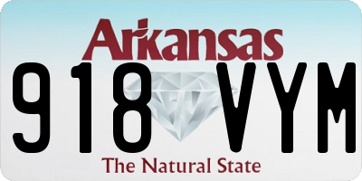 AR license plate 918VYM