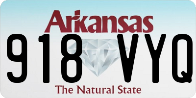 AR license plate 918VYQ
