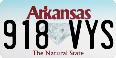 AR license plate 918VYS