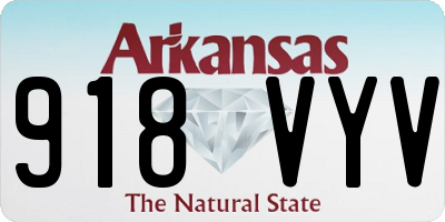 AR license plate 918VYV