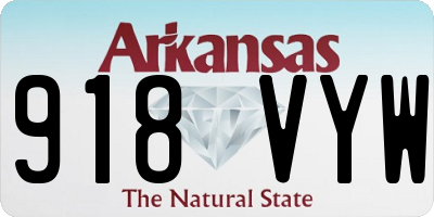 AR license plate 918VYW