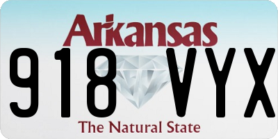 AR license plate 918VYX