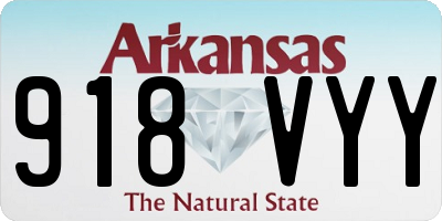AR license plate 918VYY