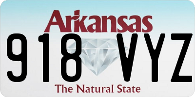 AR license plate 918VYZ