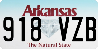 AR license plate 918VZB