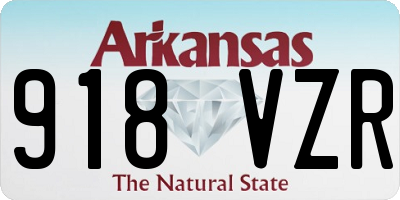 AR license plate 918VZR