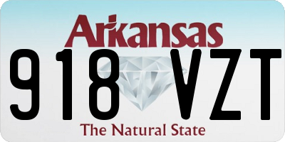 AR license plate 918VZT