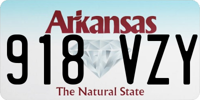 AR license plate 918VZY