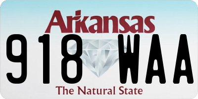 AR license plate 918WAA