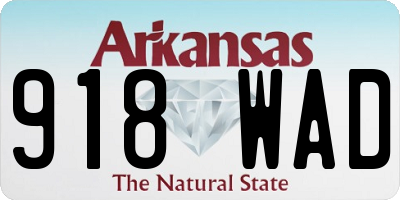AR license plate 918WAD